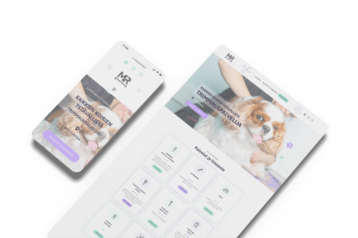 Website Mockup mrgroom